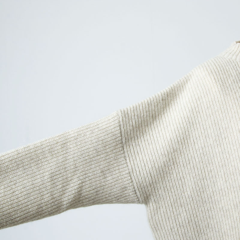 evameva (エヴァムエヴァ) yak aze pullover / ヤクアゼプルオーバー