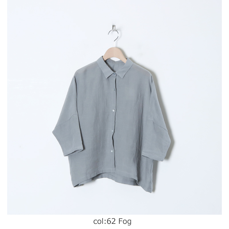 evameva (エヴァムエヴァ) linen shirt / リネンシャツ