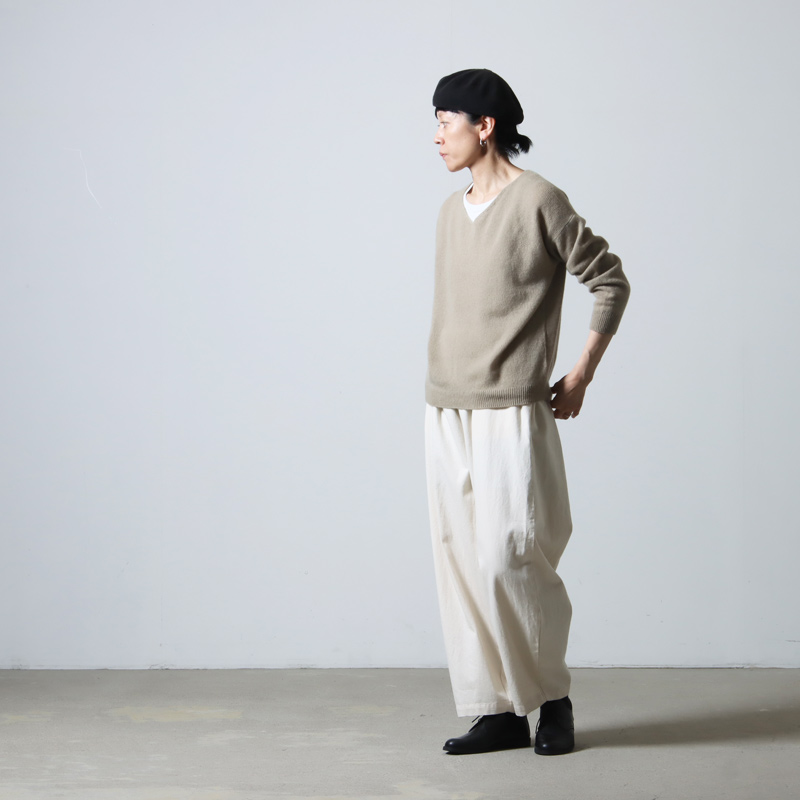 evameva (エヴァムエヴァ) cashmere pullover / カシミアプルオーバー