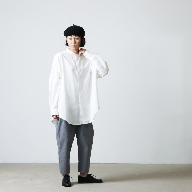 Graphpaper (グラフペーパー) Linen Cupro Oversized Band Collar