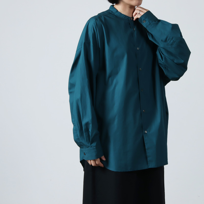Graphpaper (グラフペーパー) Broad L/S Oversized Band Collar Shirt