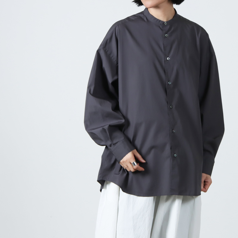 Graphpaper (グラフペーパー) Broad L/S Oversized Band Collar Shirt