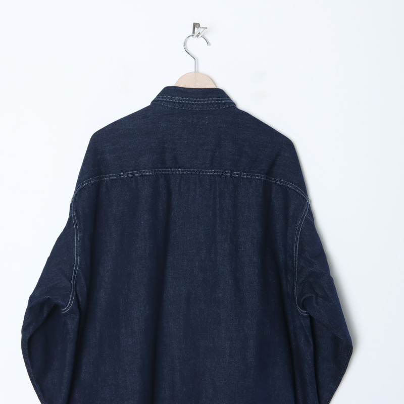 Graphpaper (グラフペーパー) Denim Regular Collar Shirt / デニム