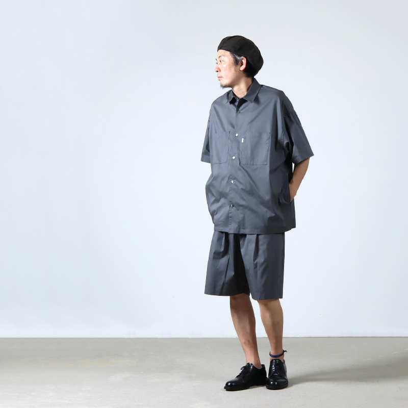 Graphpaper (グラフペーパー) Solotex Twill S/S Oversized Box Shirt