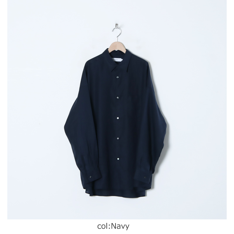 Graphpaper (グラフペーパー) Linen L/S Oversized Regular Collar