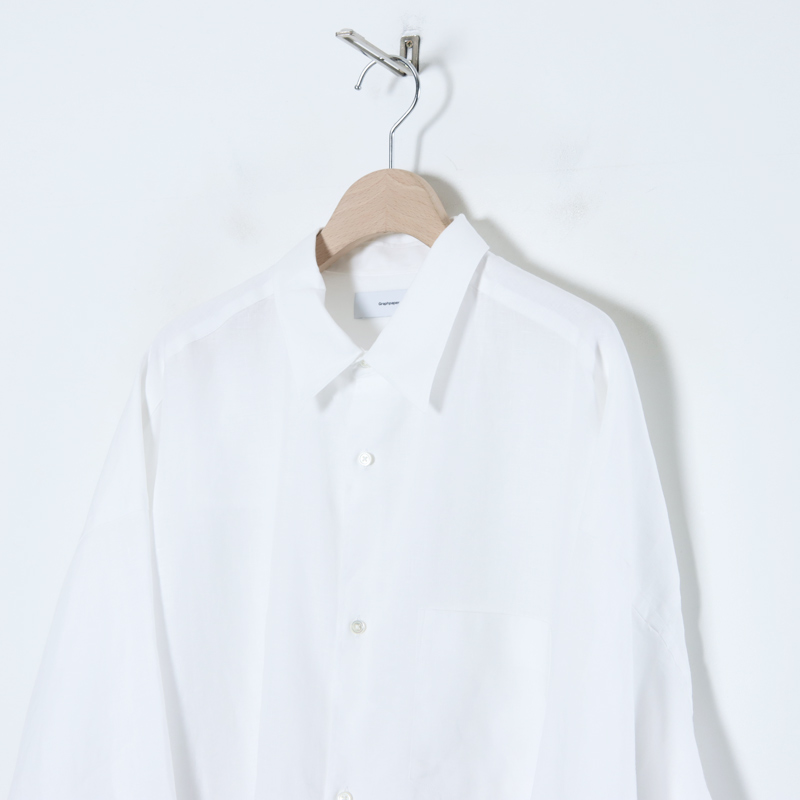 Graphpaper (グラフペーパー) Linen L/S Oversized Regular Collar