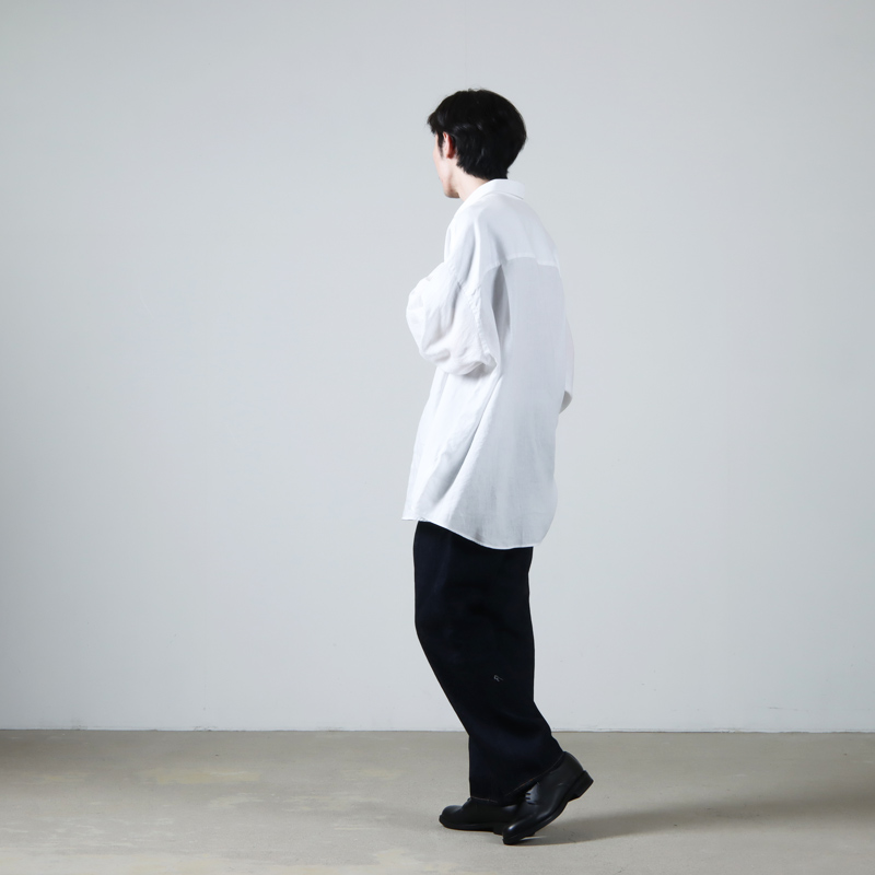 Graphpaper (グラフペーパー) Linen L/S Oversized Regular Collar
