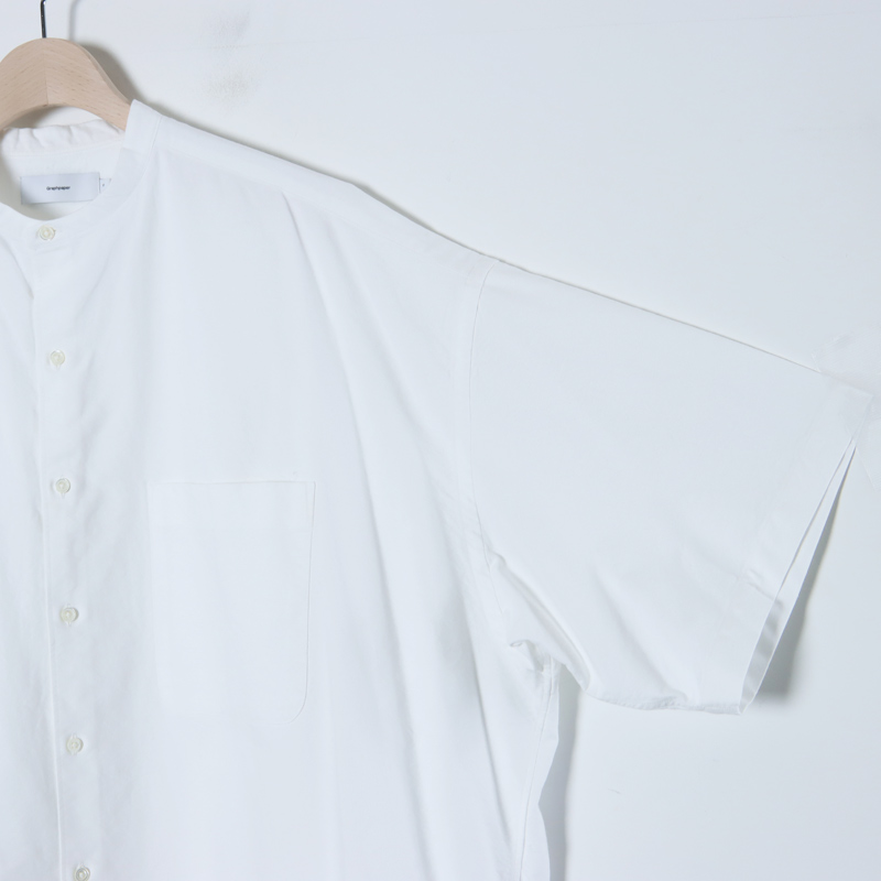 Graphpaper (グラフペーパー) Oxford S/S Oversized Band Collar Shirt