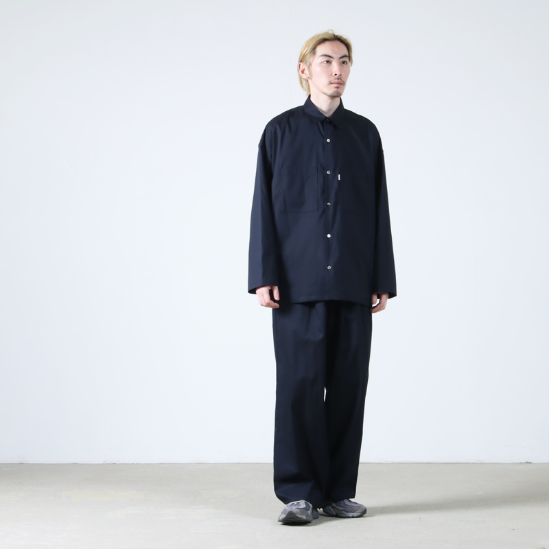 Graphpaper (グラフペーパー) Solotex Twill L/S Oversized Box Shirt