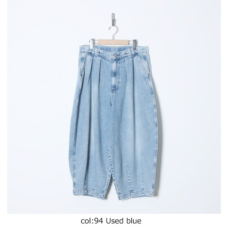 HARVESTY (ハーベスティ) ビッグデニム サーカスパンツ 10oz DENIM