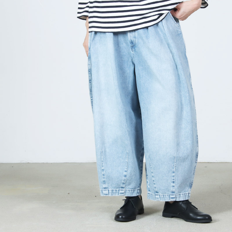 HARVESTY (ハーベスティ) ビッグデニム サーカスパンツ 10oz DENIM