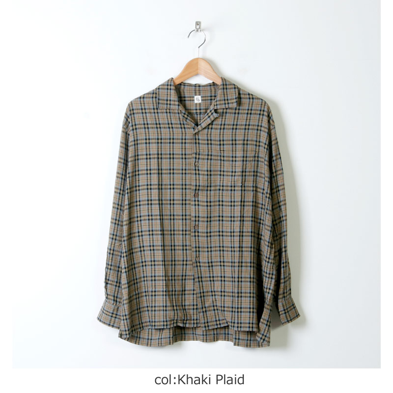 KAPTAIN SUNSHINE (キャプテンサンシャイン) Open Collar L/S Shirt