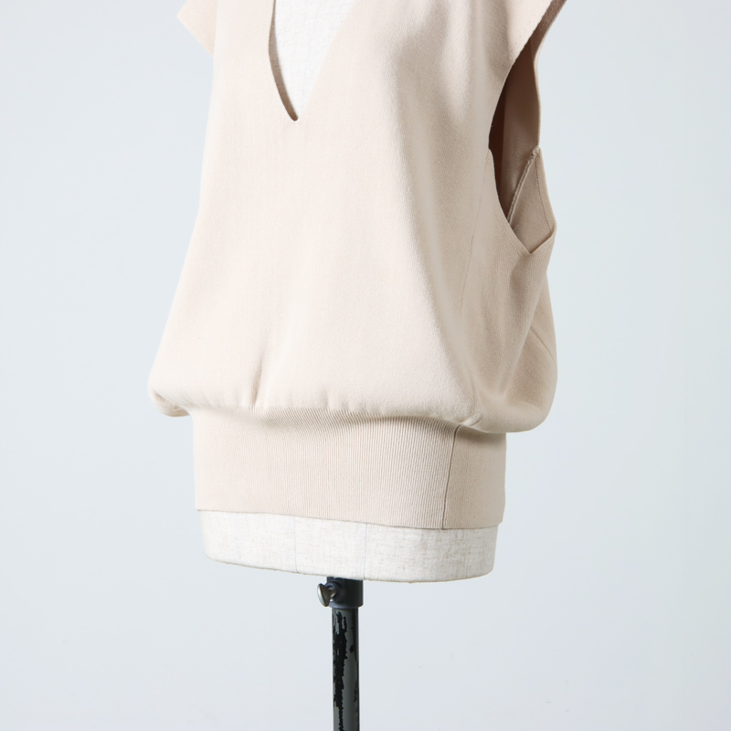 MANOF (マノフ) LAYERED KNIT TOPS / レイヤードニットトップス