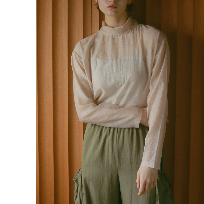 MANOF (マノフ) LAYERED KNIT TOPS / レイヤードニットトップス