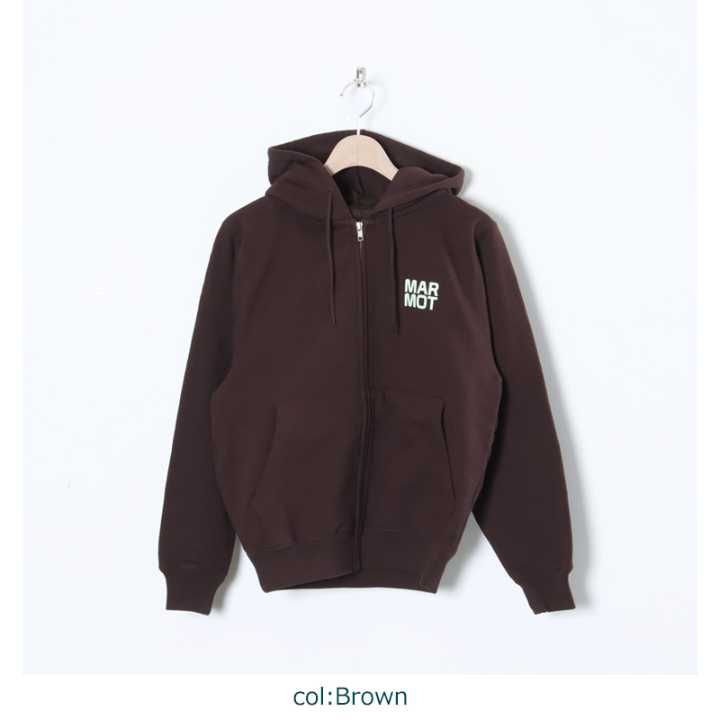 MARMOT (マーモット キャピタル) LOGO ZIP UP HOODIE / ロゴジップ