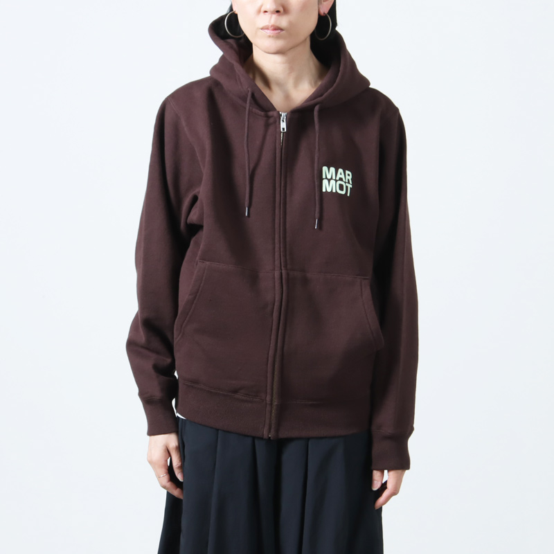 MARMOT (マーモット キャピタル) LOGO ZIP UP HOODIE / ロゴジップ