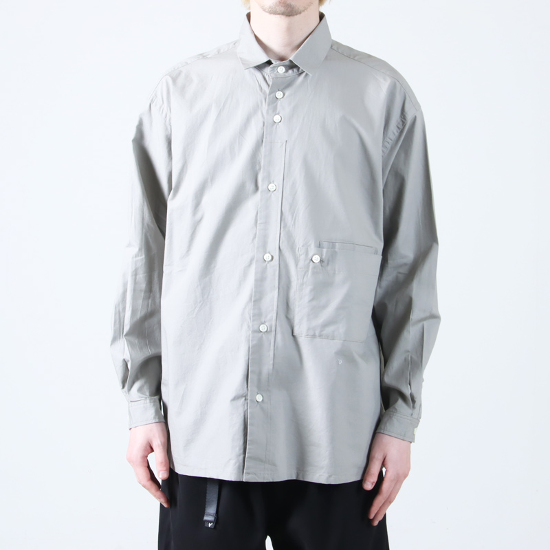 nisica (ニシカ) レギュラーカラーシャツ 長袖