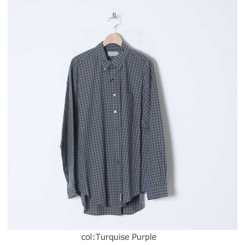 SEDAN ALL-PURPOSE (セダンオールパーパス) Poplin Plaid Big BD Shirt