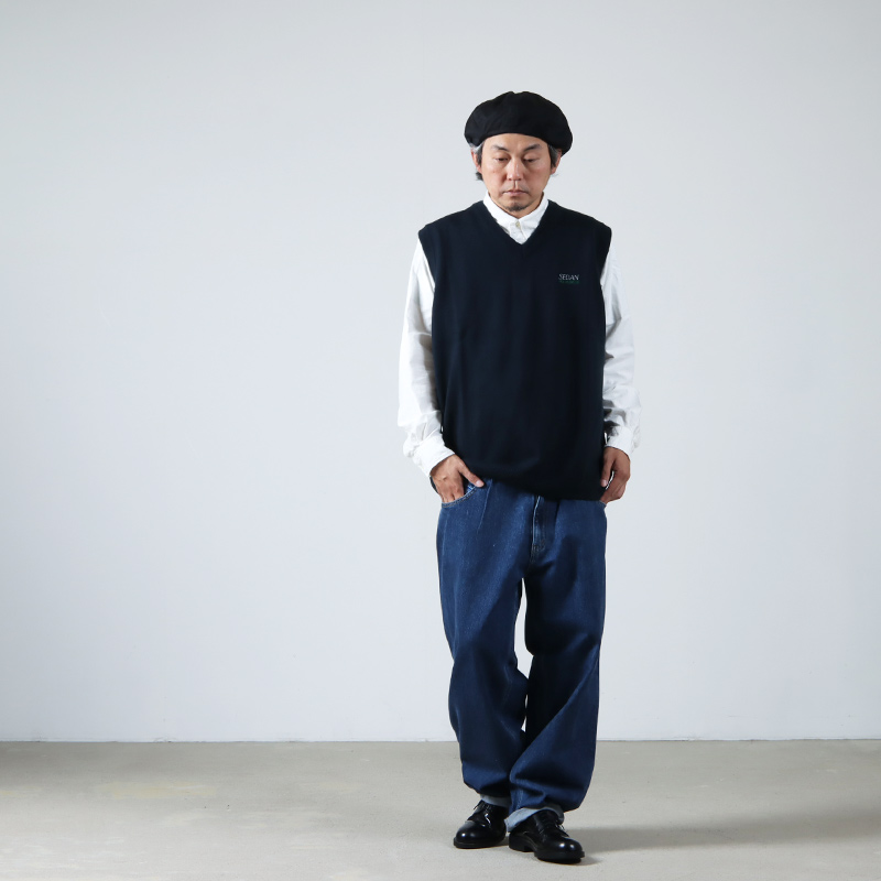 SEDAN ALL-PURPOSE (セダンオールパーパス) Tech Logo Knit Vest