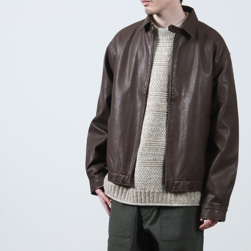 SEDAN ALL-PURPOSE (セダンオールパーパス) Synthetic Leather Jacket