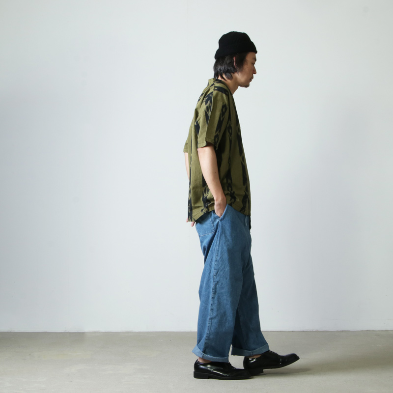 South2 West8 (サウスツーウエストエイト) S/S V Neck Shirt - Ikat