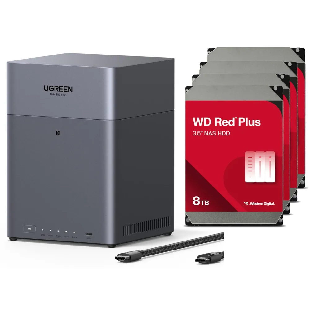大幅値下げ中】UGREEN NASync DH4300 Plus 4ベイNAS Amazon.com