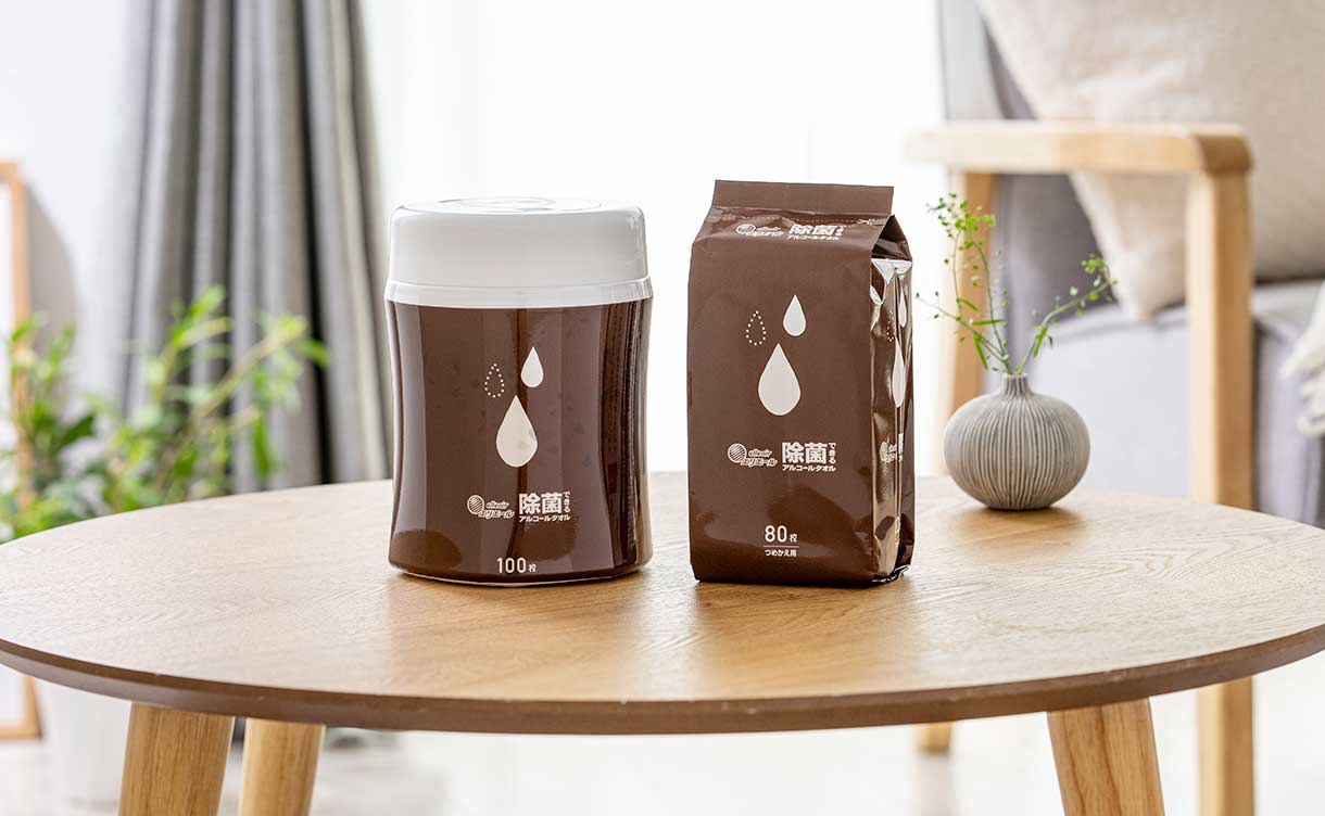 エリエール 除菌できるアルコールタオル 詰替 80枚入 限定デザイン