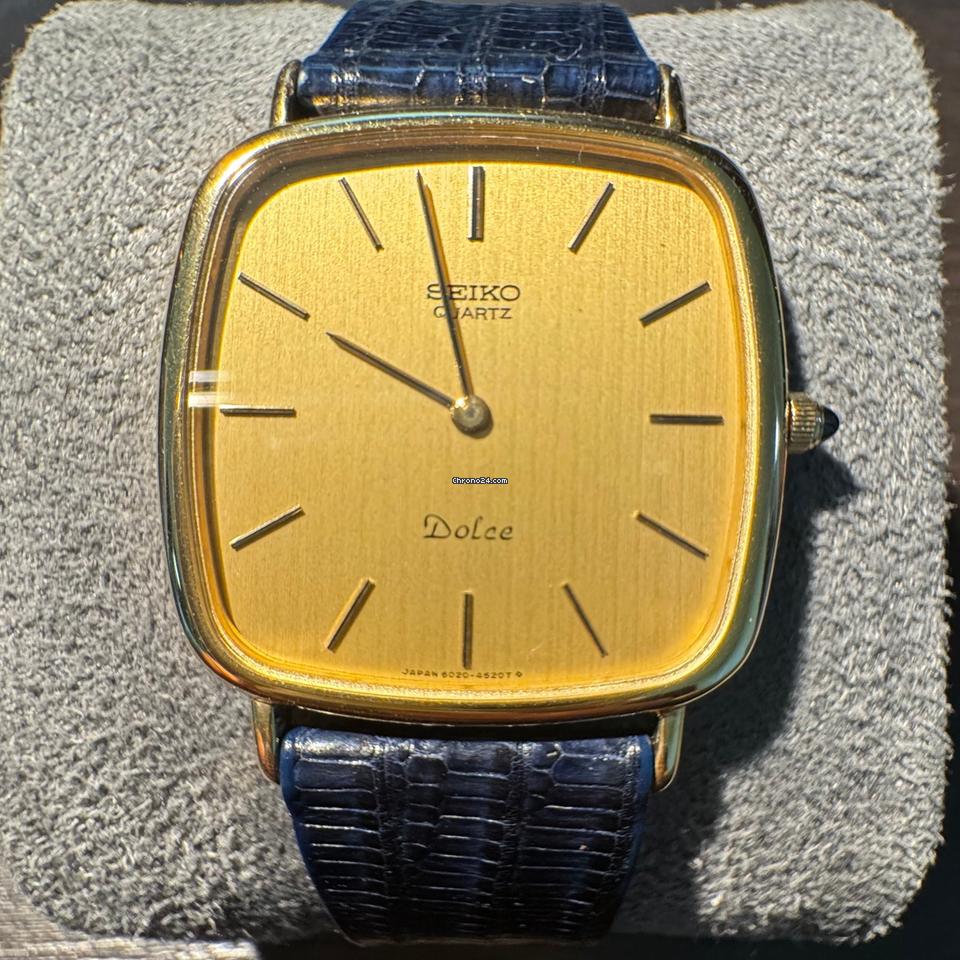 Seiko 6020-4050 Seiko Dolce - 14kt Solid Gold Case, St. Steel