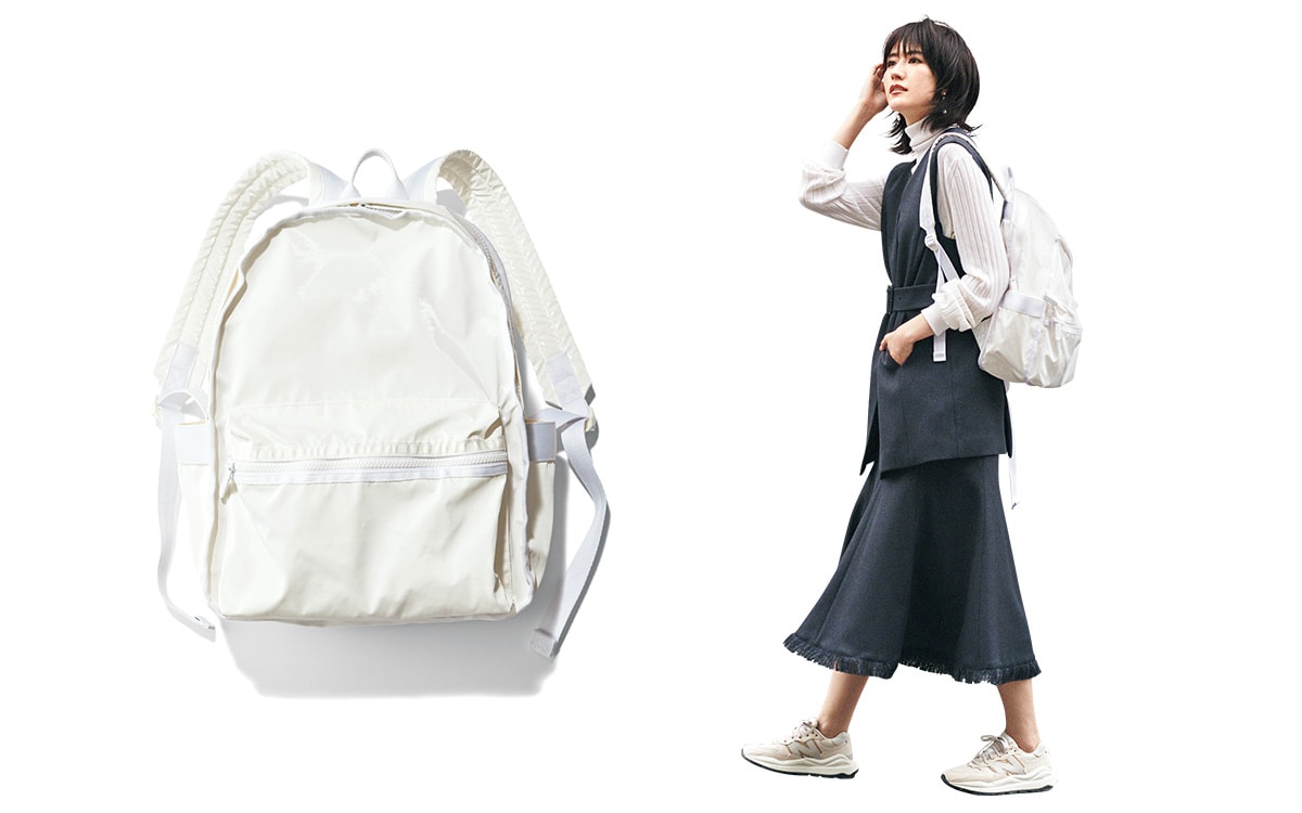 レスポートサックの白】大人が通勤にも使える「素敵なリュック」は