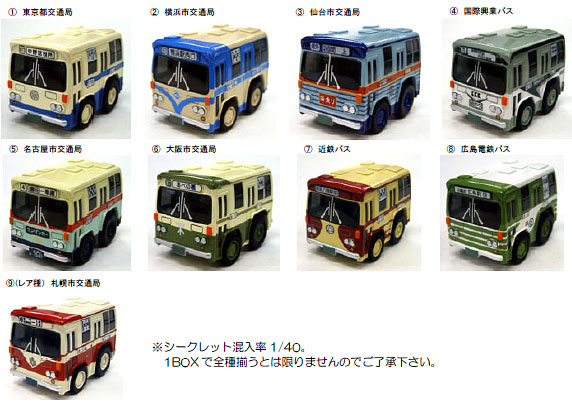 チョロQ 想い出のバスセレクション BOX（仮称）[タカラトミー]《在庫