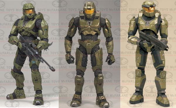 HALO(ヘイロー) 10周年記念アクションフィギュア 3体入りパック