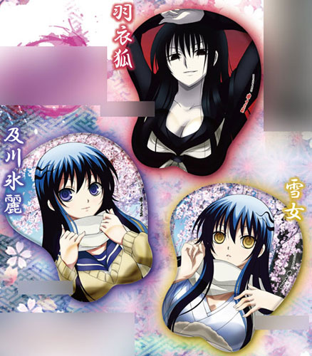 ぬらりひょんの孫 3Dマウスパッド 羽衣狐・雪女・及川氷麗 3種セット
