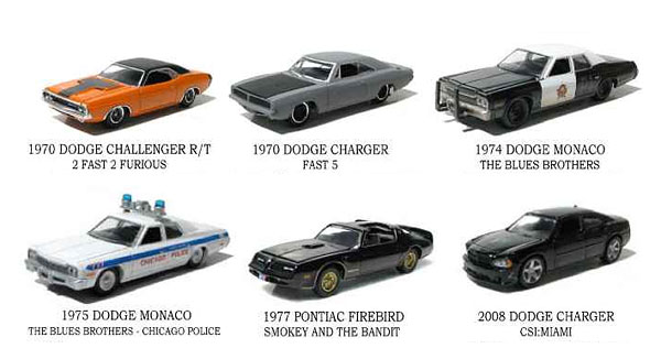 グリーンライト モデルカー 1/64 ハリウッド シリーズ1 6種アソート