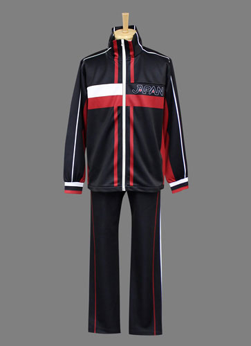 テニスの王子様 衣装 アニメ版新・日本代表ジャージ（黒）/L[ACOS