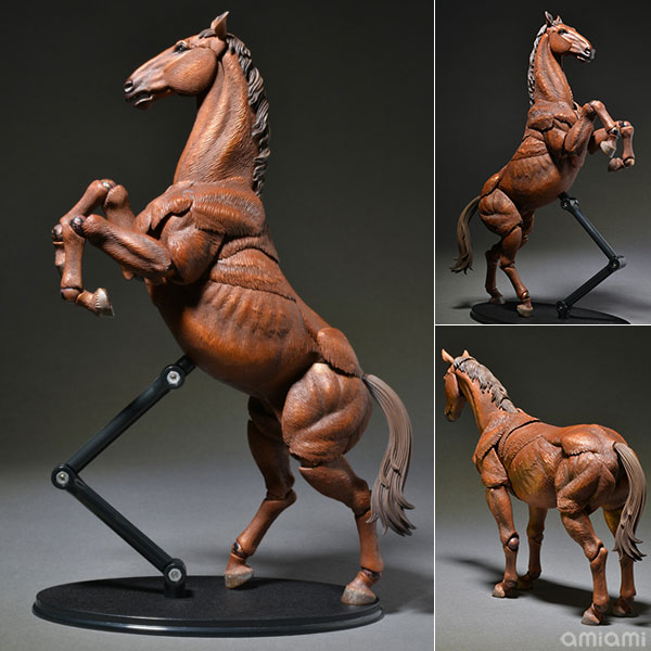 KT Project KT-008 タケヤ式自在置物 馬 着彩