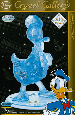 立体パズル クリスタルギャラリー ドナルドダック(Aqua Blue)[ハナヤマ