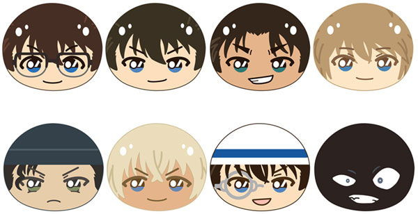 名探偵コナン おまんじゅうにぎにぎマスコット 全8種セット