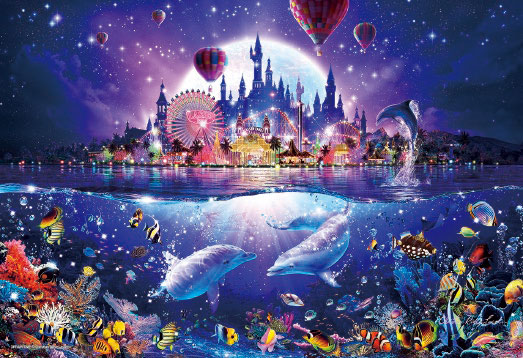 ジグソーパズル 光るパズル クリスチャン・リース・ラッセン ドリーム