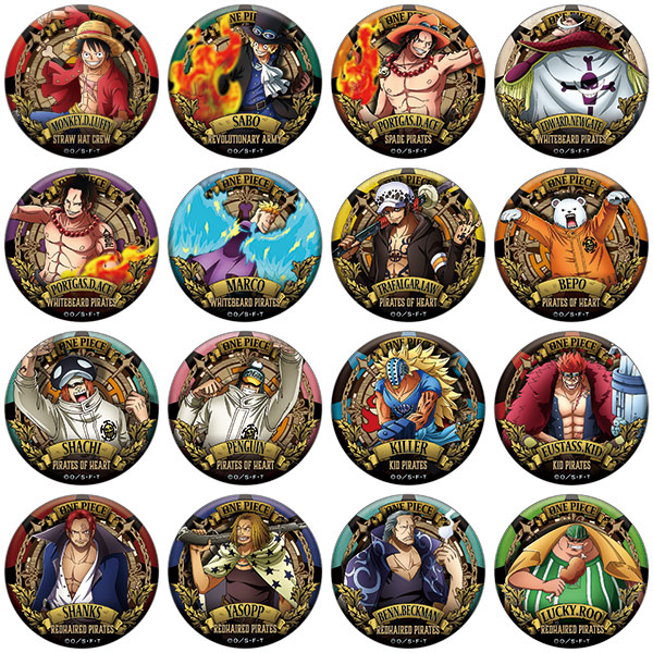 ワンピース アルティメットクルー ドでか缶バッジ 16個入りBOX[Brujula
