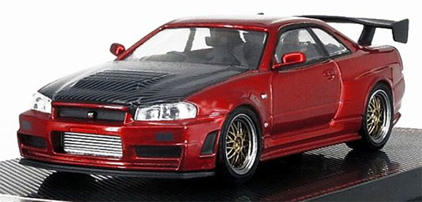 1/64 ニスモ R34 Z-tune レッドメタリック[宮沢模型/イグニッション