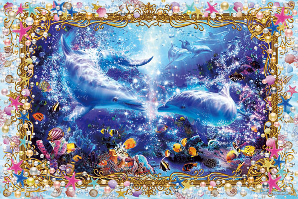 ジグソーパズル ラッセン 光るパズル ラブ イン フレーム 1000ピース