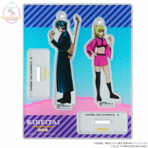 銀魂×Sanrio characters アクリルマスコットプレート 万斉＆また子