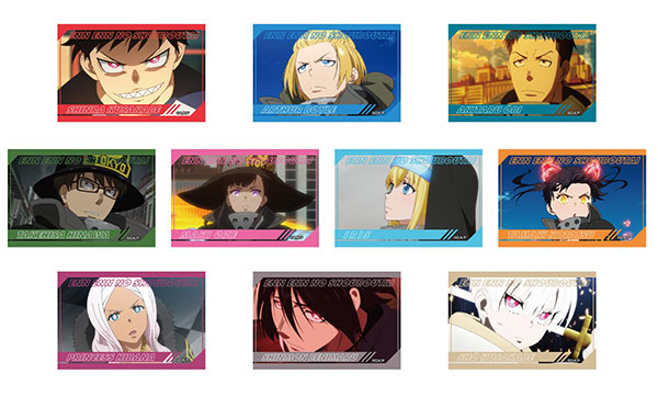 炎炎ノ消防隊 スクエア缶バッジ クリップ 場面写 森羅日下部 シンラ