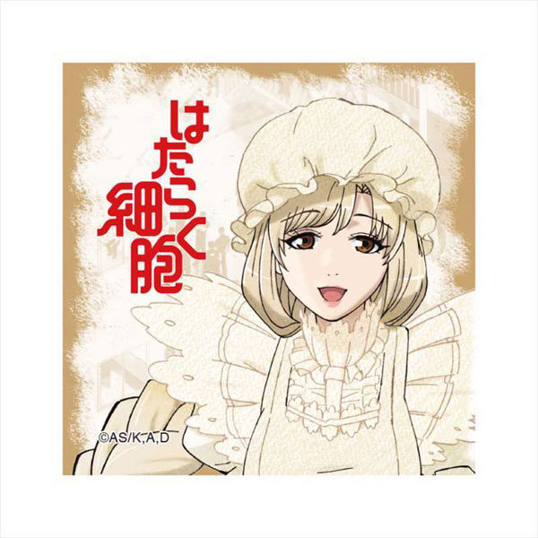 はたらく細胞 スクエア缶バッジ マクロファージ[GRANUP]《在庫切れ》