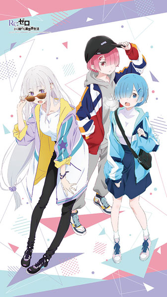 Re：ゼロから始める異世界生活 のれん(エミリア＆ラム＆レム)[カーテン