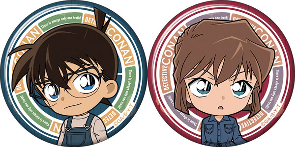 名探偵コナン 缶バッジセット コナン＆灰原 ミニキャラ[ムービック