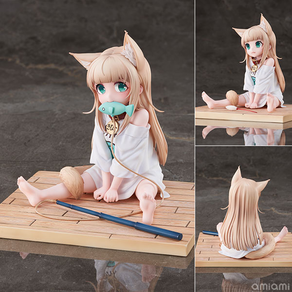うちのねこが女の子でかわいい きなこ お座りおさかなver. 1/6 完成品