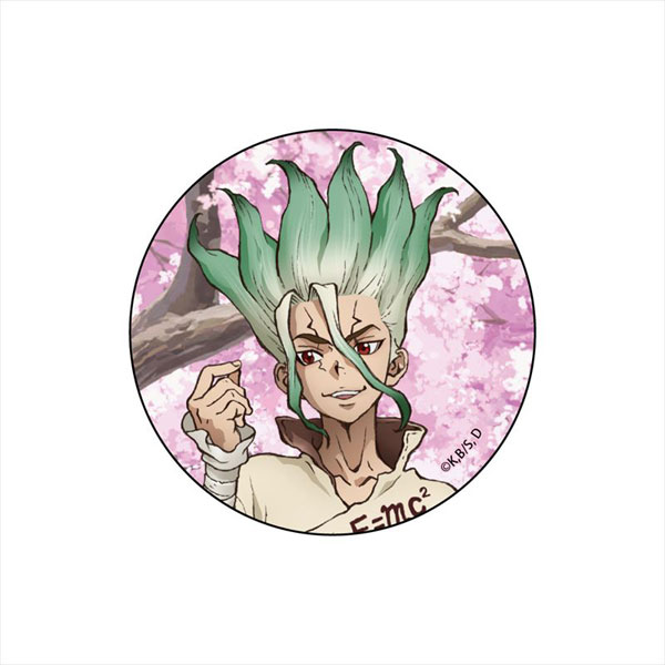 Dr.STONE 描き下ろし 缶バッジ 石神千空(桜)[エムズファクトリー