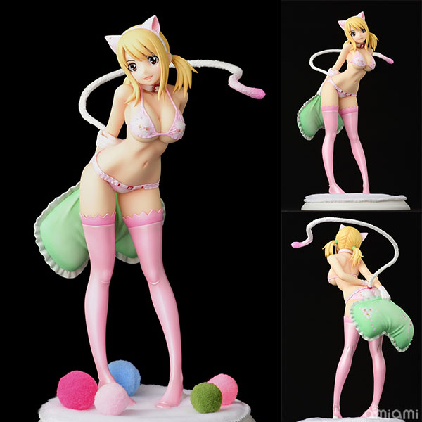 FAIRY TAIL」よりルーシィの猫耳グラビアスタイルフィギュア3種が予約