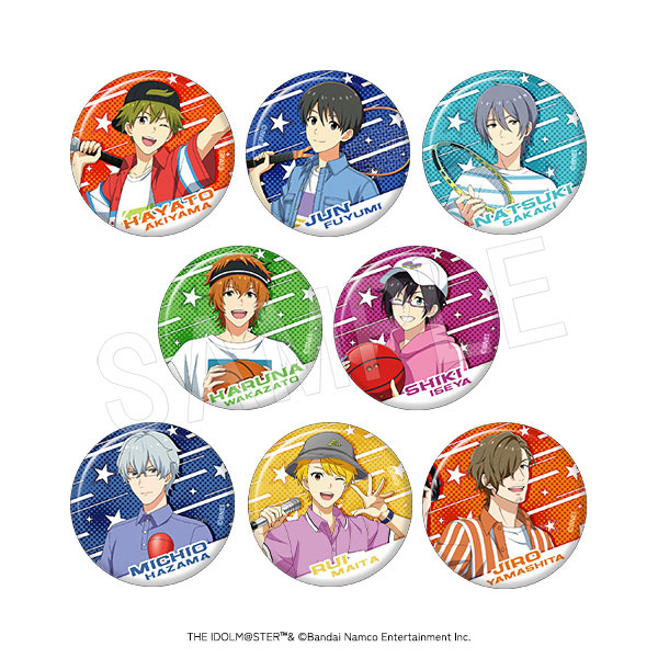 アイドルマスター SideM トレーディング缶バッジ ROUND1コラボver. 8個